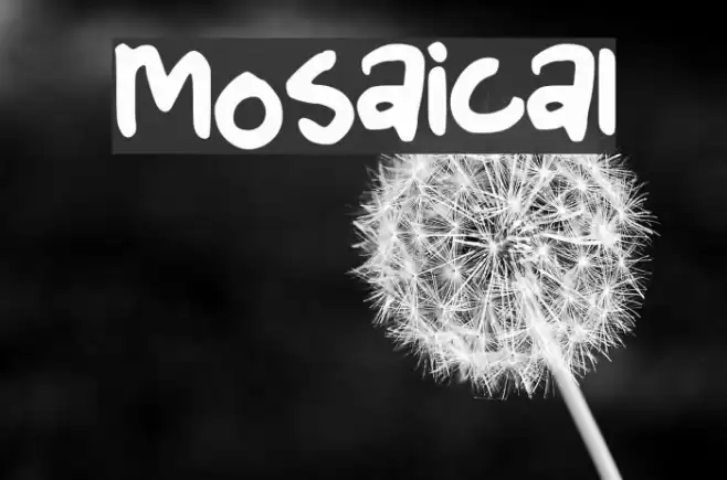 Mosaical Font examples