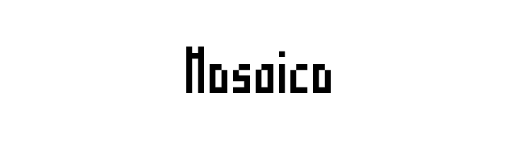 Mosaico  フリーフォントのダウンロード