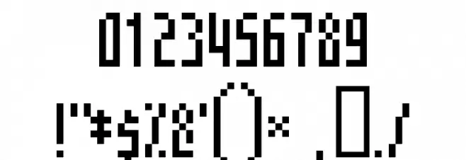 Mosaico Font OTHER CHARS