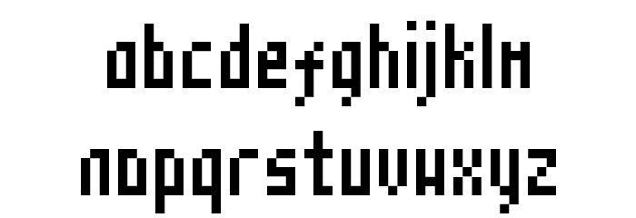 Mosaico Font LOWERCASE