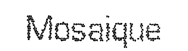 Mosaique  フリーフォントのダウンロード