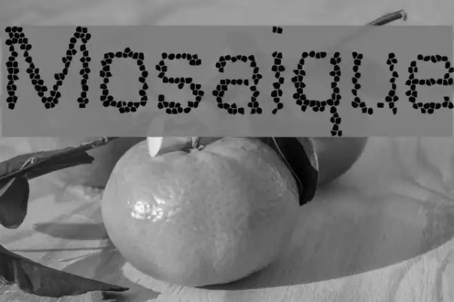 Mosaique Font examples
