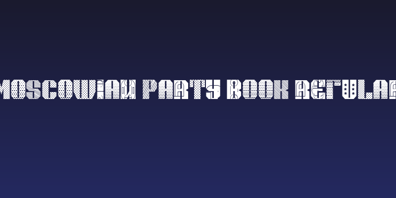 Moscowian Party Book Regular Social Header