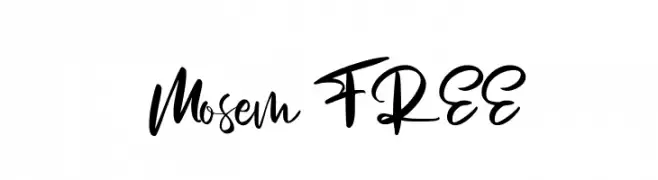 Mosem FREE  Frei Schriftart Herunterladen