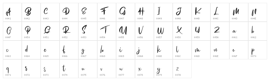 Mosem FREE Character Map