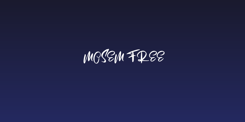 Mosem FREE Social Header