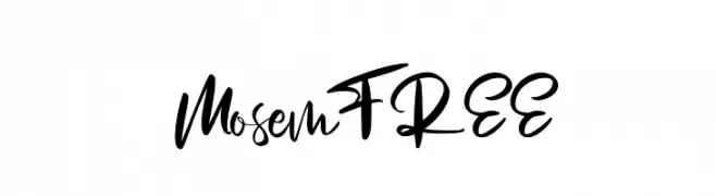 MosemFREE  font caratteri gratis