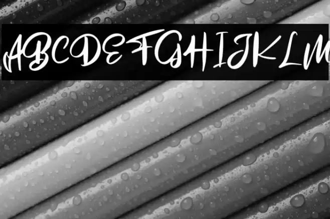 MosemFREE Font examples