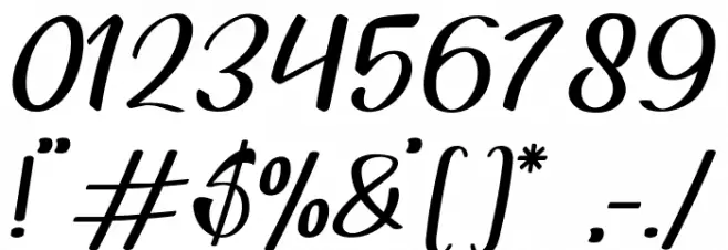 Mosgrade Personal Use Font OTHER CHARS