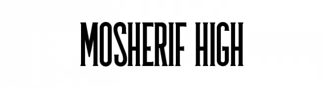 Mosherif High  Frei Schriftart Herunterladen