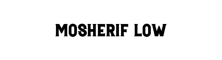 Mosherif Low  font caratteri gratis