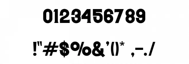 Mosherif Low Font OTHER CHARS