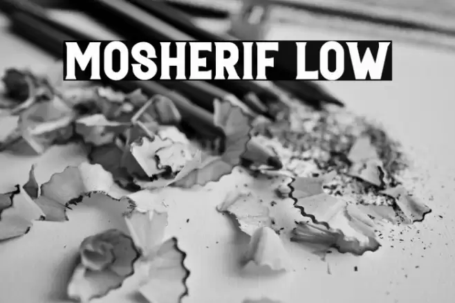 Mosherif Low Font examples