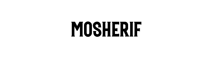 Mosherif  Frei Schriftart Herunterladen