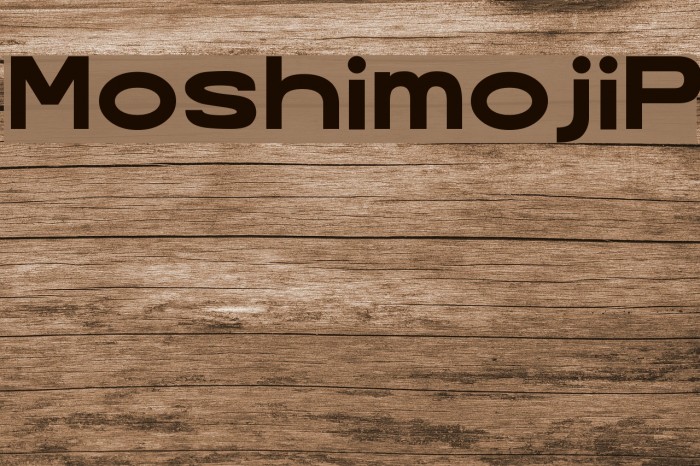 MoshimojiP Font examples