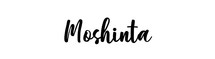 Moshinta  Frei Schriftart Herunterladen