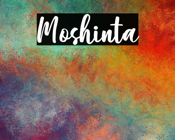 Moshinta Font examples