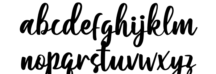 Moshinta Font LOWERCASE