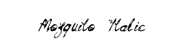 Mosquito Italic  नि: शुल्क फ़ॉन्ट्स डाउनलोड