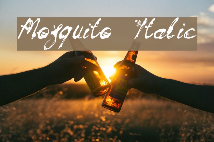 Mosquito Italic Example 1