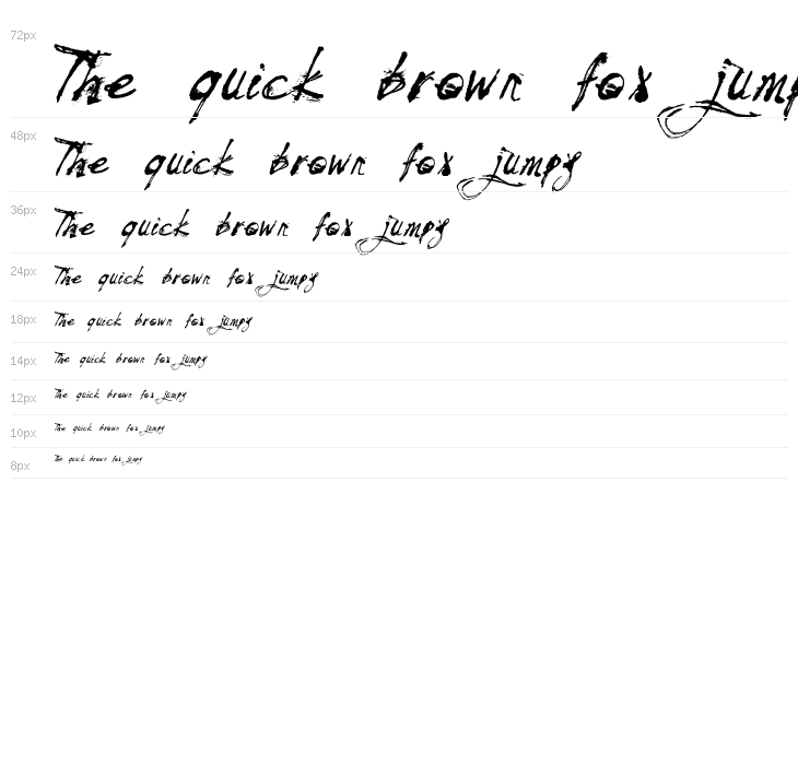 Mosquito Italic Waterfall