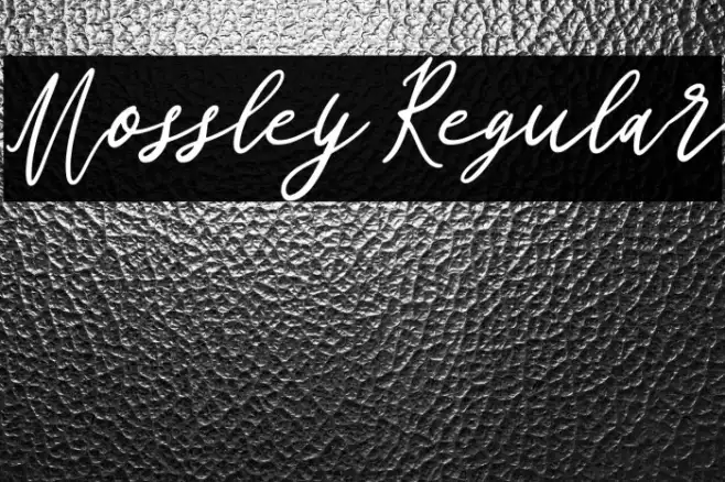 Mossley Regular Example 2