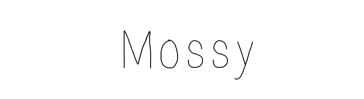 Mossy  font caratteri gratis