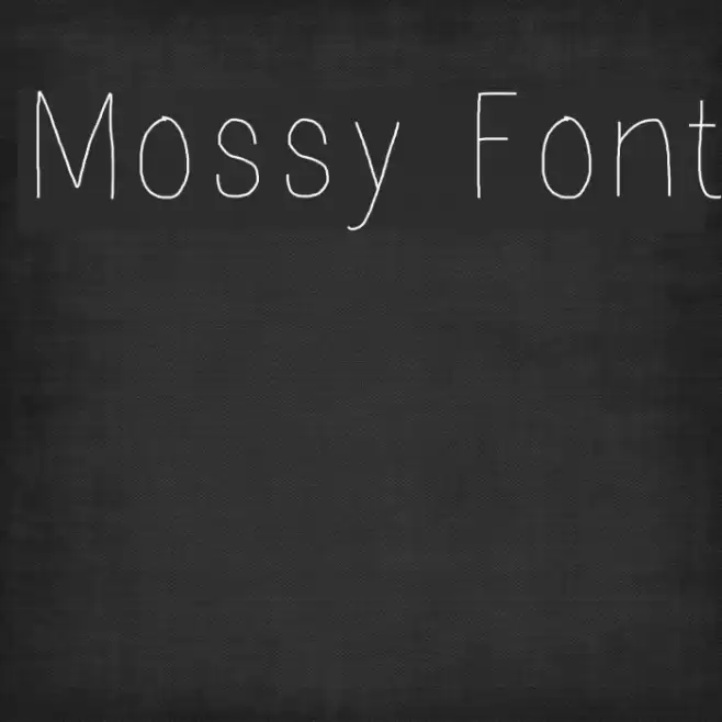 Mossy Font examples