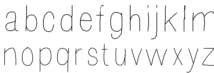 Mossy Font LOWERCASE