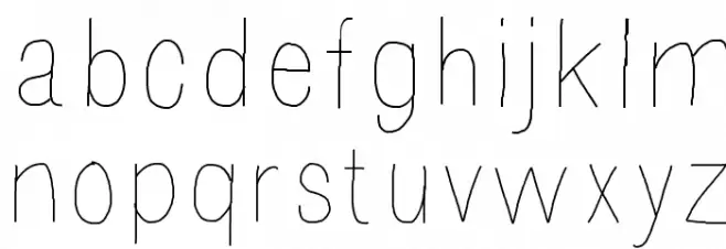 Mossy Font LOWERCASE