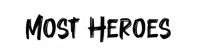 Most Heroes  font caratteri gratis