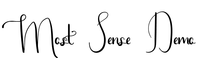 Most Sense Demo  Скачать бесплатные шрифты