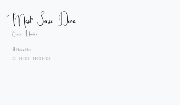 Most Sense Demo Business Card