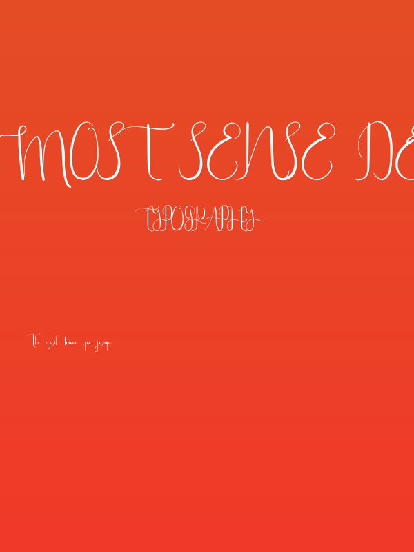 Most Sense Demo Poster