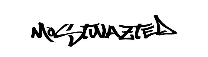 Most Wazted  font caratteri gratis