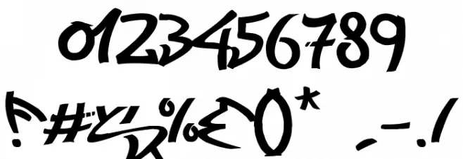 Most Wazted Font OTHER CHARS