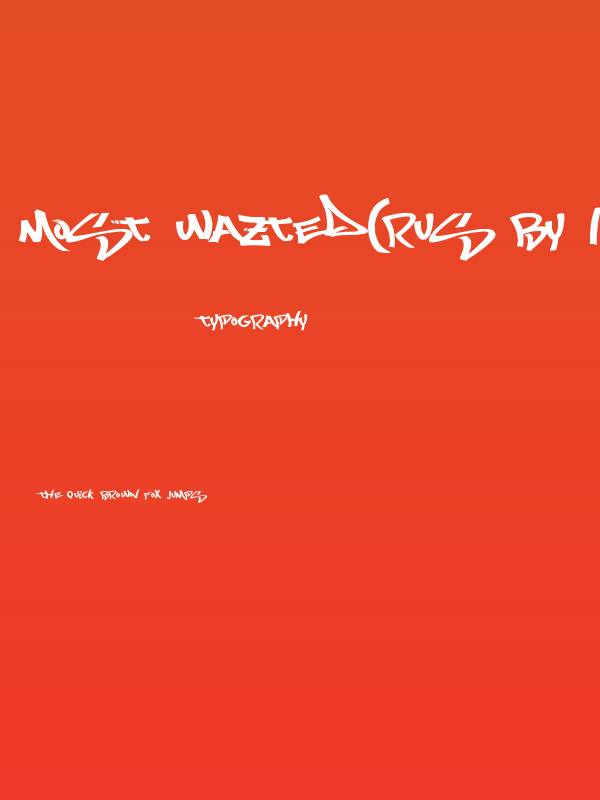 Most Wazted(RUS BY LYAJKA) Poster