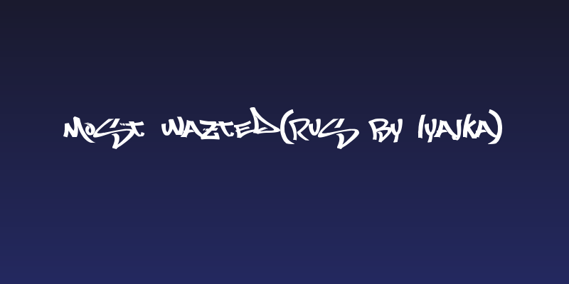 Most Wazted(RUS BY LYAJKA) Social Header