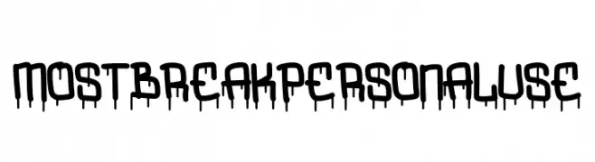 Mostbreak Personal Use  baixar fontes gratis