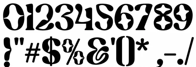 Mostera-Regular Font OTHER CHARS