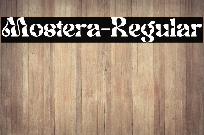 Mostera-Regular Example 1