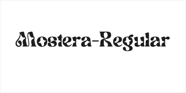 Mostera-Regular Logo