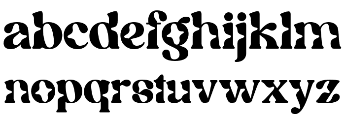 Mostera-Regular Font LOWERCASE