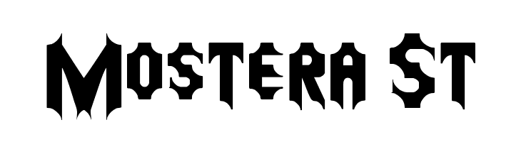 Mostera St  Free Fonts Download