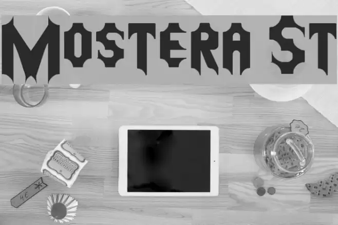 Mostera St Font examples