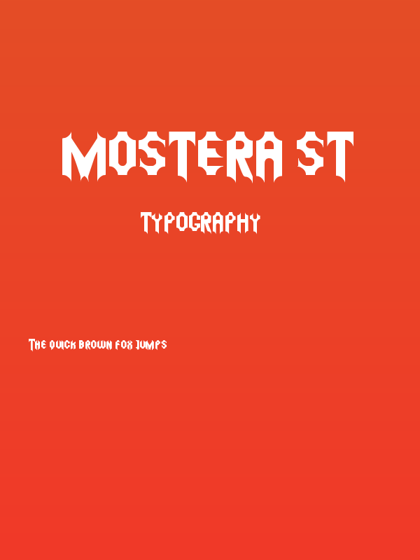 Mostera St Poster