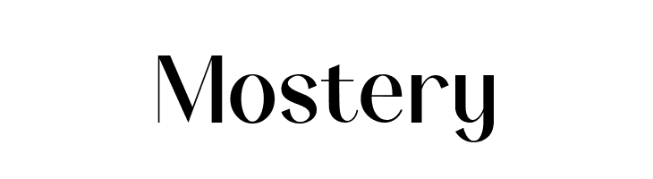 Mostery  नि: शुल्क फ़ॉन्ट्स डाउनलोड