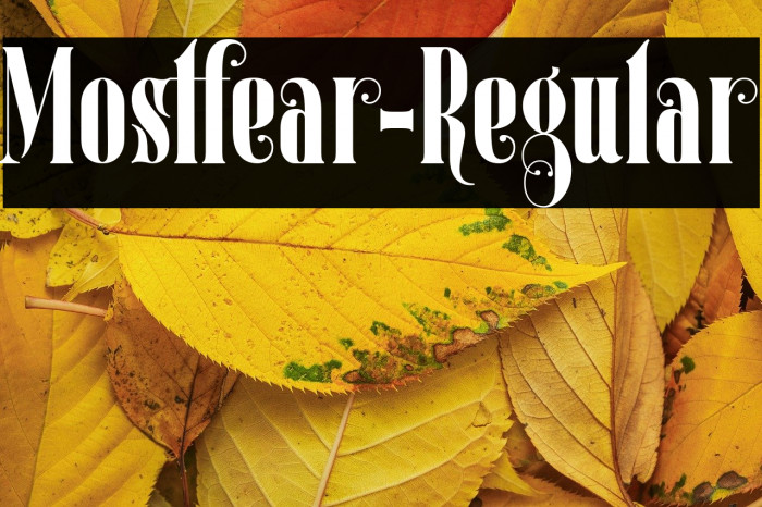 Mostfear-Regular Example 1