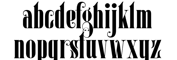Mostfear-Regular Font LOWERCASE