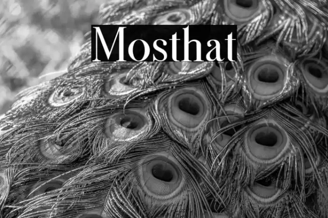 Mosthat Font examples